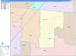 Citrus Heights Wall Map Color Cast Style 2026
